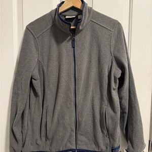 Women’s LL Bean Gray Full-Zip Fleece Jacket